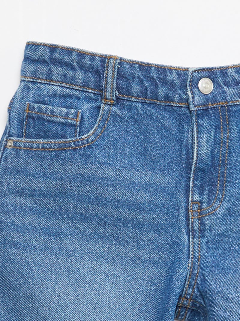 Vaquero bermuda slim fit elástico de algodón Azul - Kiabi