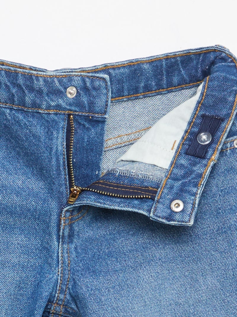 Vaquero bermuda slim fit elástico de algodón Azul - Kiabi