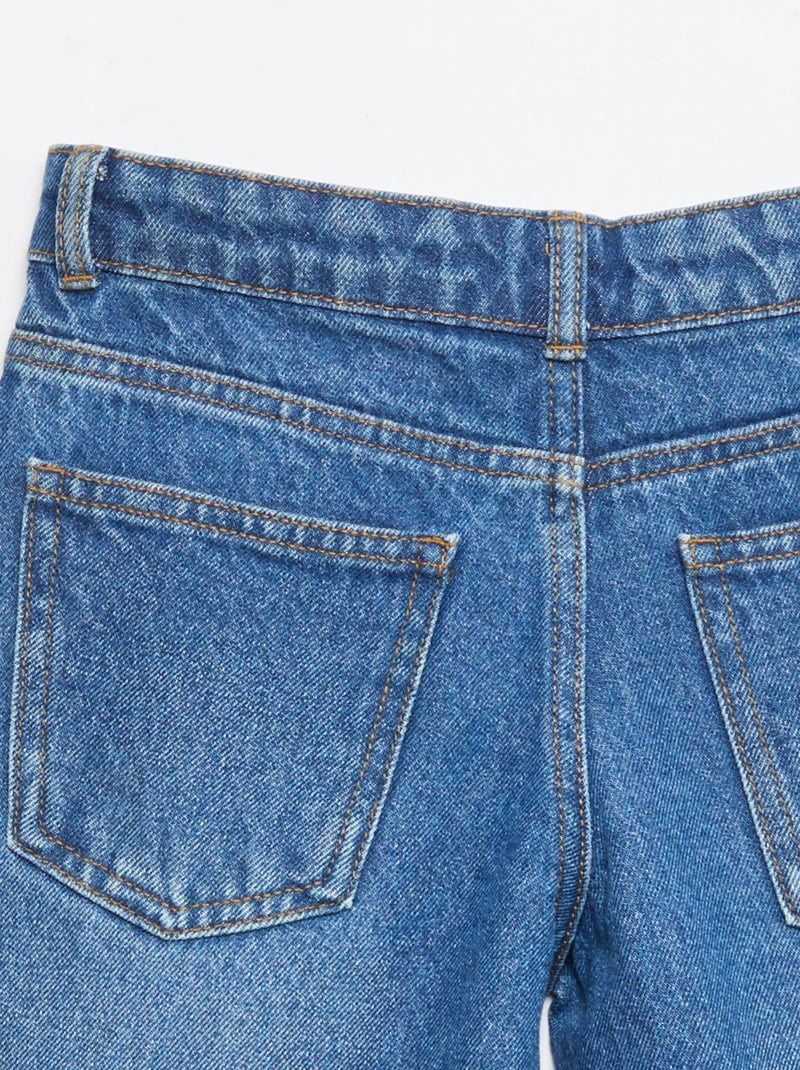 Vaquero bermuda slim fit elástico de algodón Azul - Kiabi