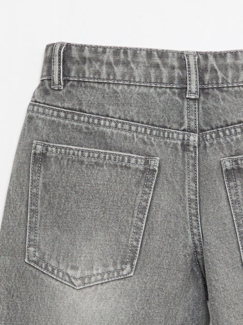 Vaquero bermuda slim fit elástico de algodón - Kiabi