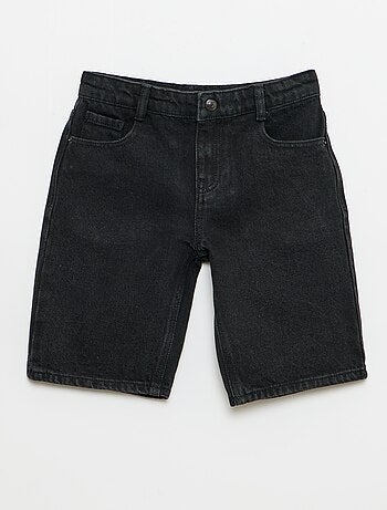 Vaquero bermuda slim fit elástico de algodón