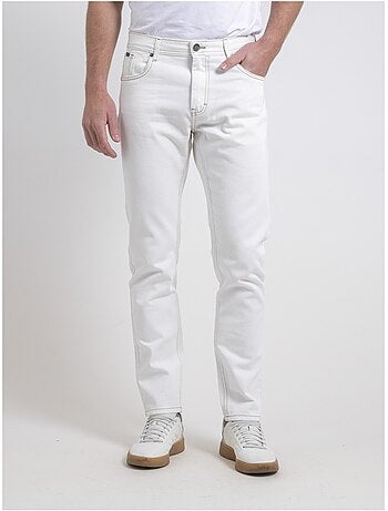 Vaquero blanco de corte recto SISKA