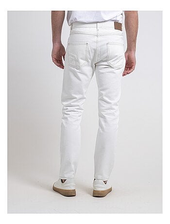 Vaquero blanco de corte recto SISKA
