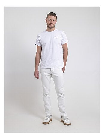 Vaquero blanco de corte recto SISKA