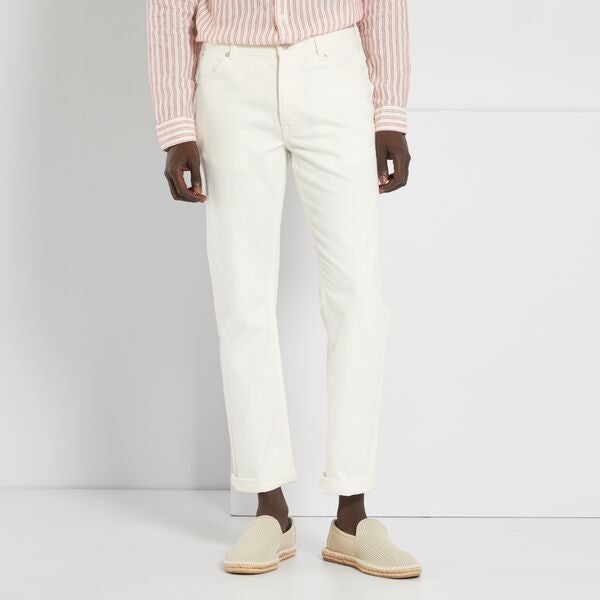 Vaquero blanco regular L32 Hombre talla S-XXL - BLANCO - Kiabi - 25,00€
