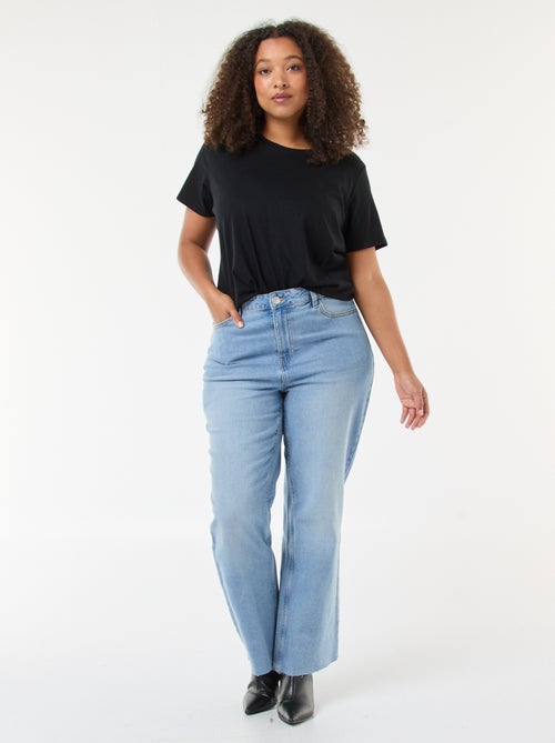 Vaquero bootcut con bajo deshilachado - Kiabi