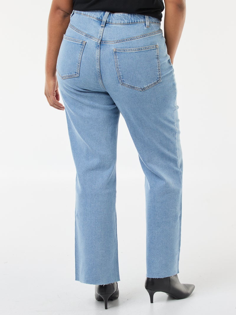 Vaquero bootcut con bajo deshilachado Azul - Kiabi