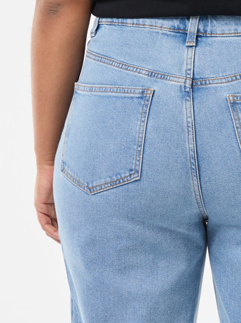 Vaquero bootcut con bajo deshilachado Azul - Kiabi