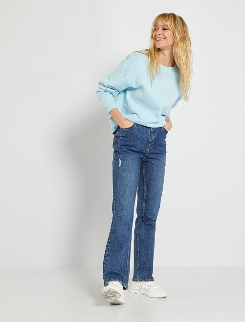 Vaquero bootcut destroy - AZUL - Kiabi - 18.00€