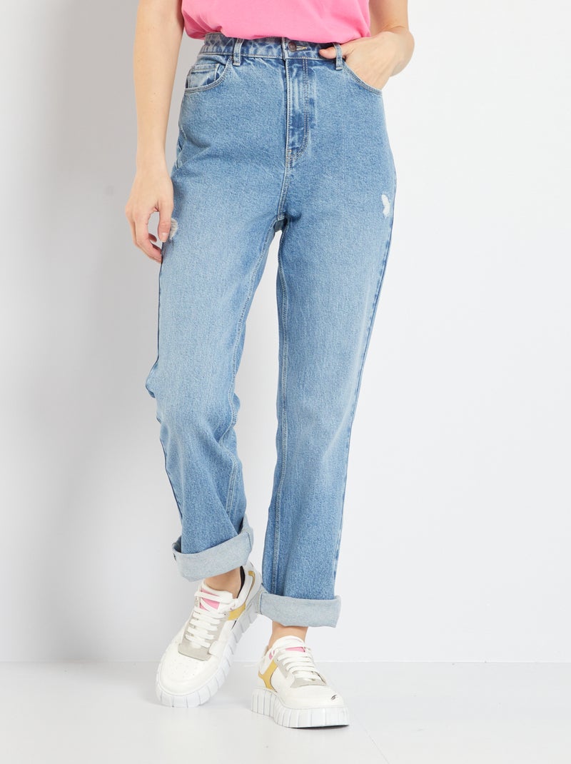 Vaquero bootcut destroy Azul - Kiabi