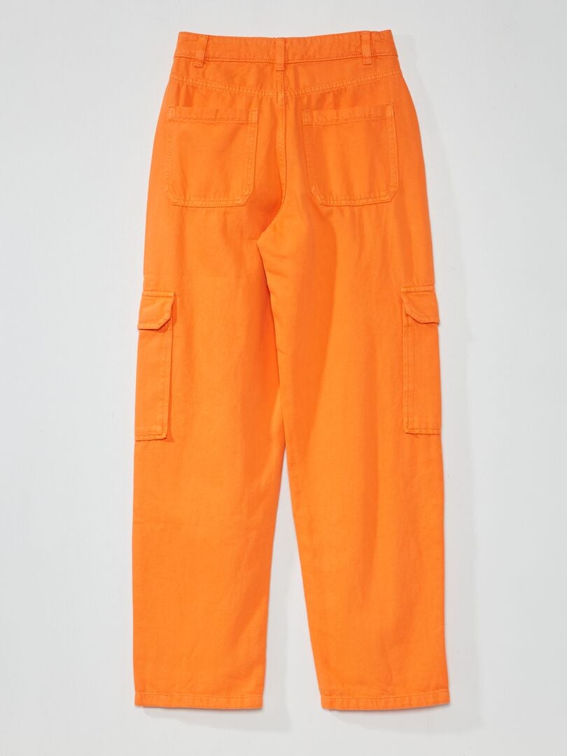 Vaquero cargo flare NARANJA Kiabi 22.00€