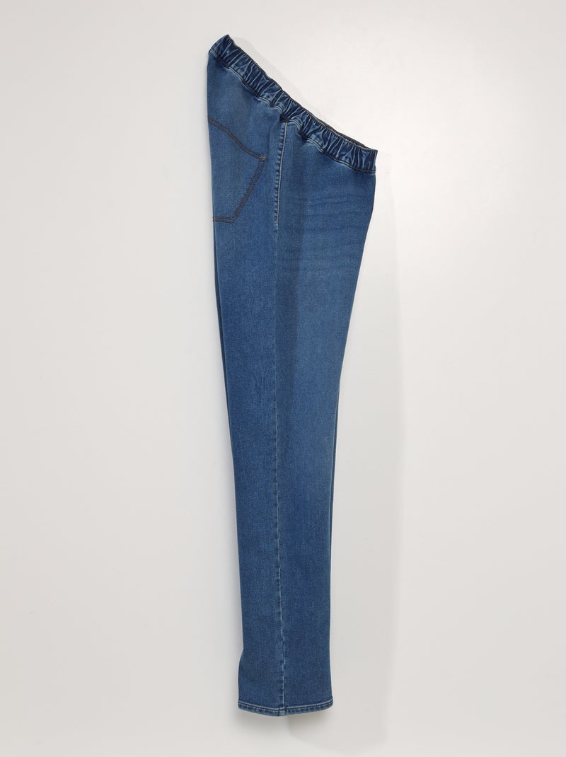 Vaquero con cintura elástica - colección fácil de poner AZUL - Kiabi
