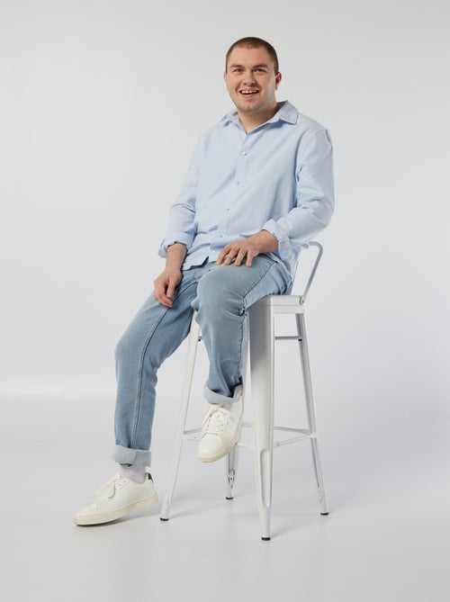 Vaquero con cintura elástica - colección fácil de poner - Kiabi