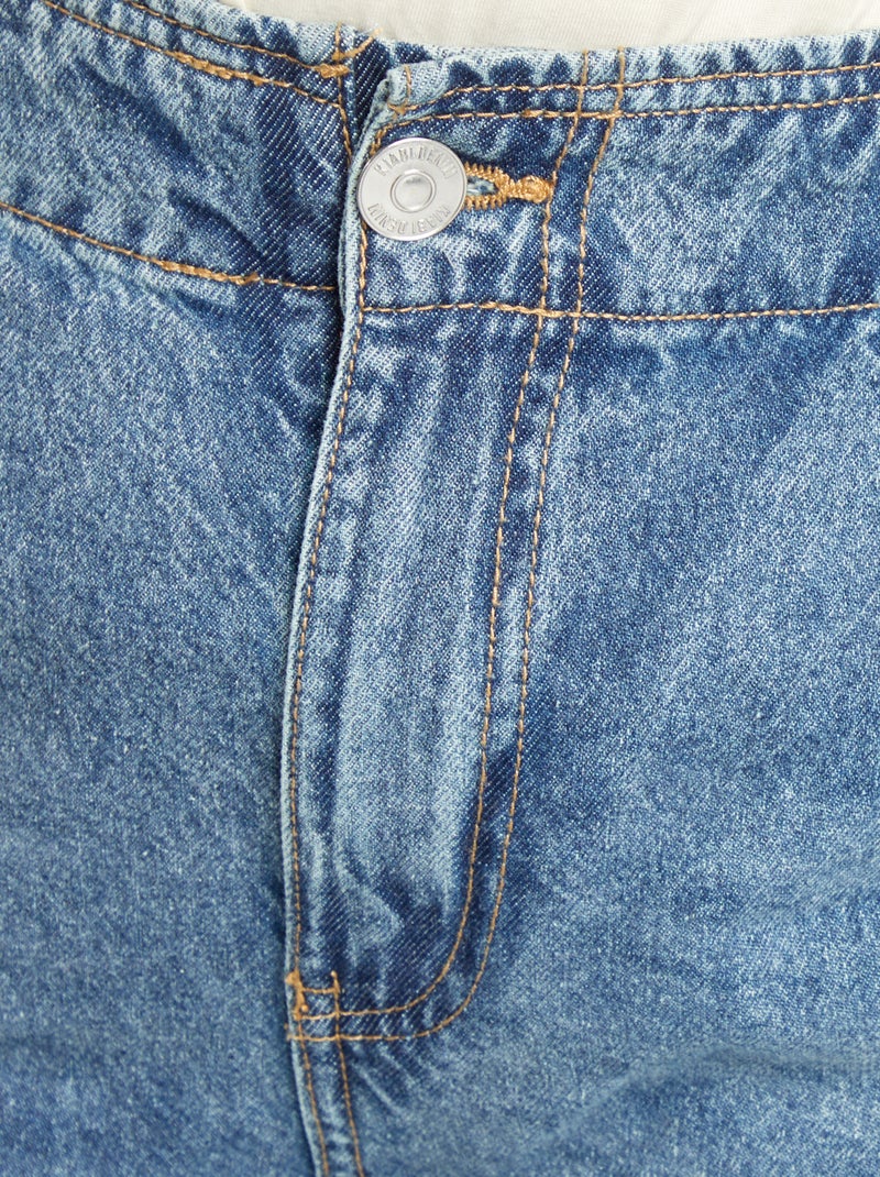 Vaquero con cintura elástica AZUL - Kiabi