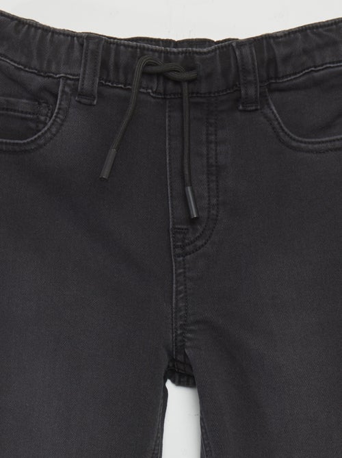 Vaquero con cintura elástica con cordones - Kiabi