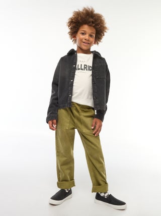 Vaquero con cintura elástica