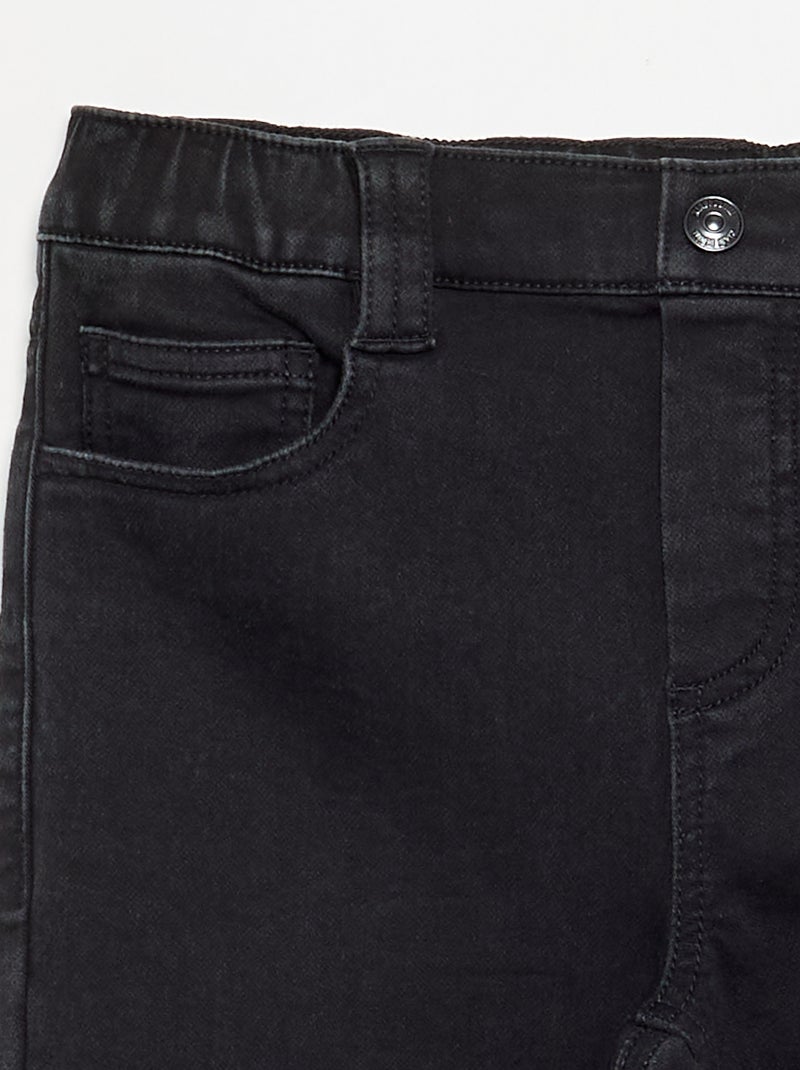 Vaquero con cinturón ajustable - colección fácil de poner Gris - Kiabi