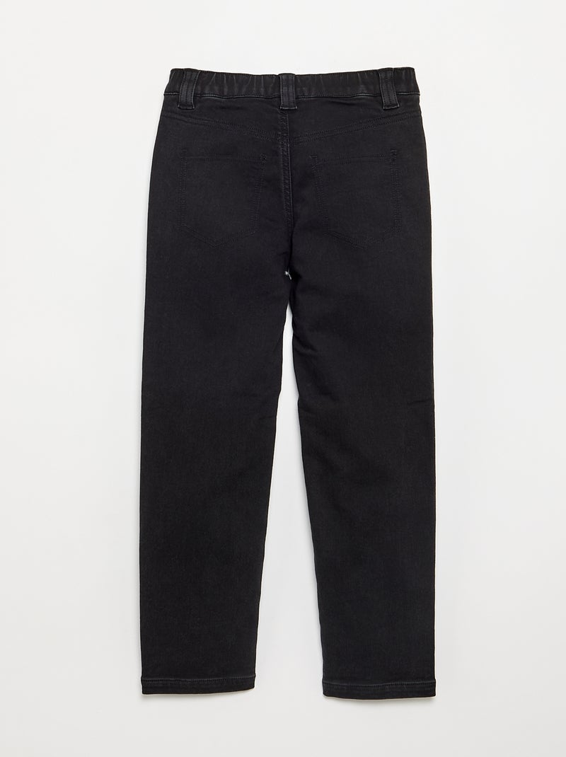 Vaquero con cinturón ajustable - colección fácil de poner Gris - Kiabi
