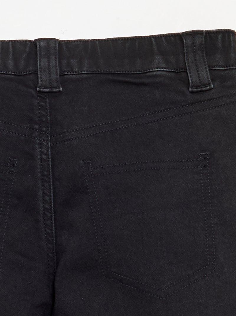 Vaquero con cinturón ajustable - colección fácil de poner Gris - Kiabi