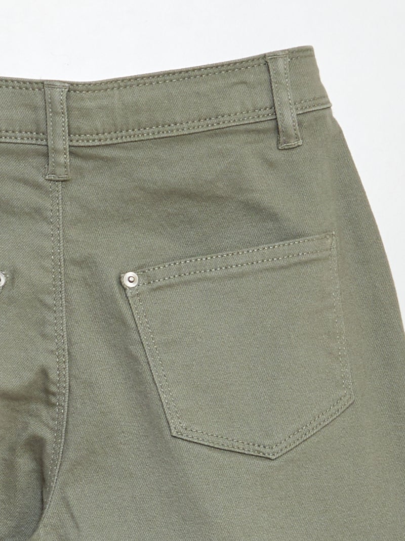 Vaquero con corte holgado - Corte más cómodo VERDE - Kiabi