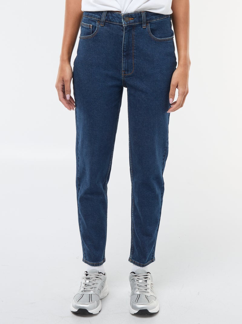 Vaquero con corte mom - L28 Azul - Kiabi