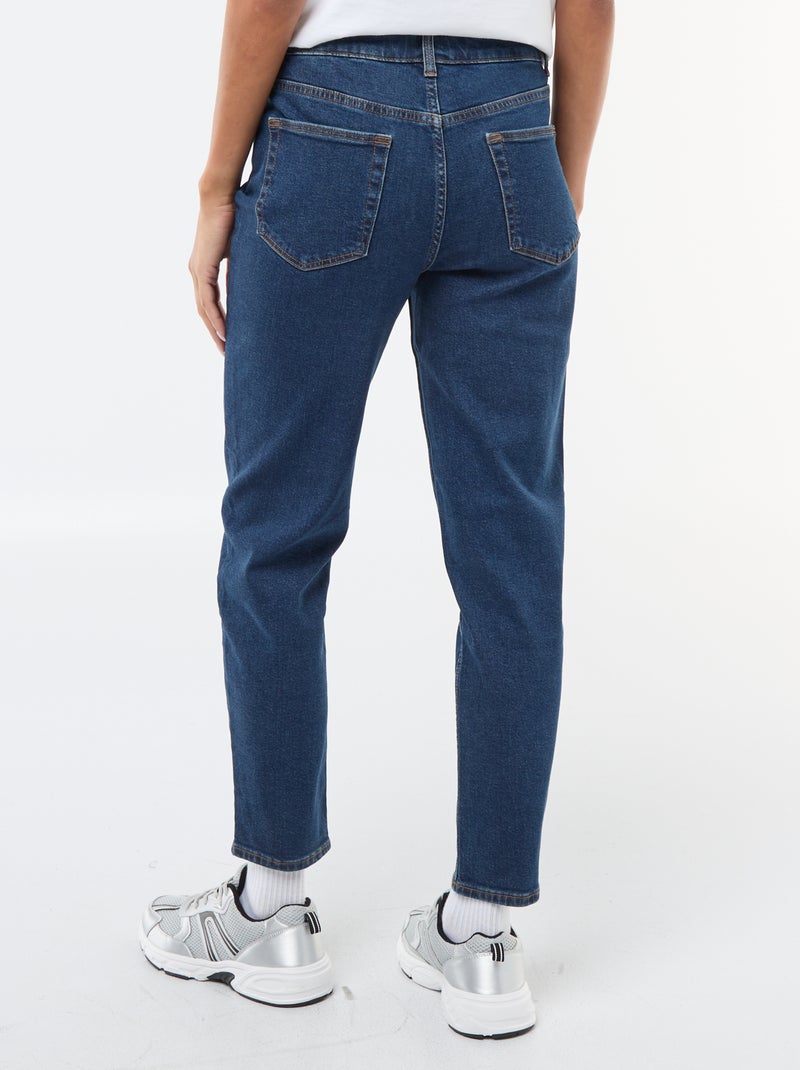 Vaquero con corte mom - L28 Azul - Kiabi