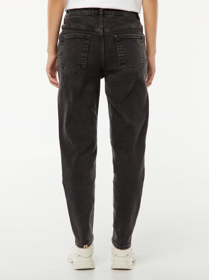 Vaquero con corte mom - L28 Negro - Kiabi