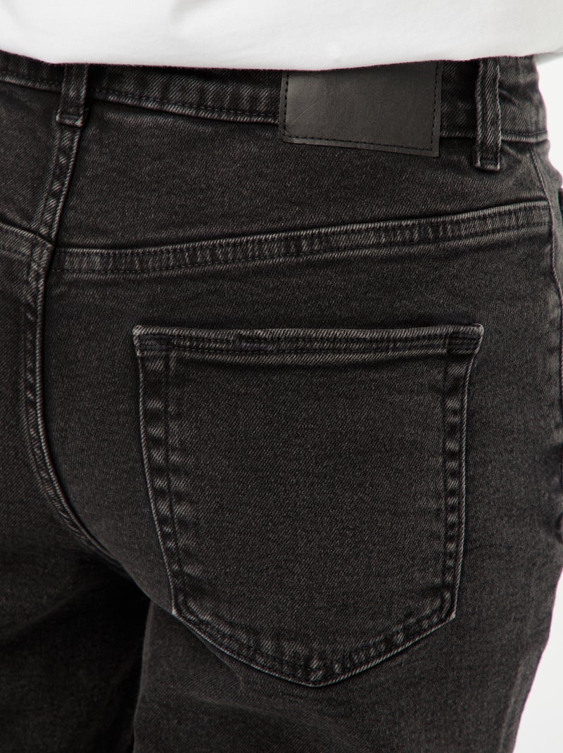 Vaquero con corte mom - L28 Negro - Kiabi