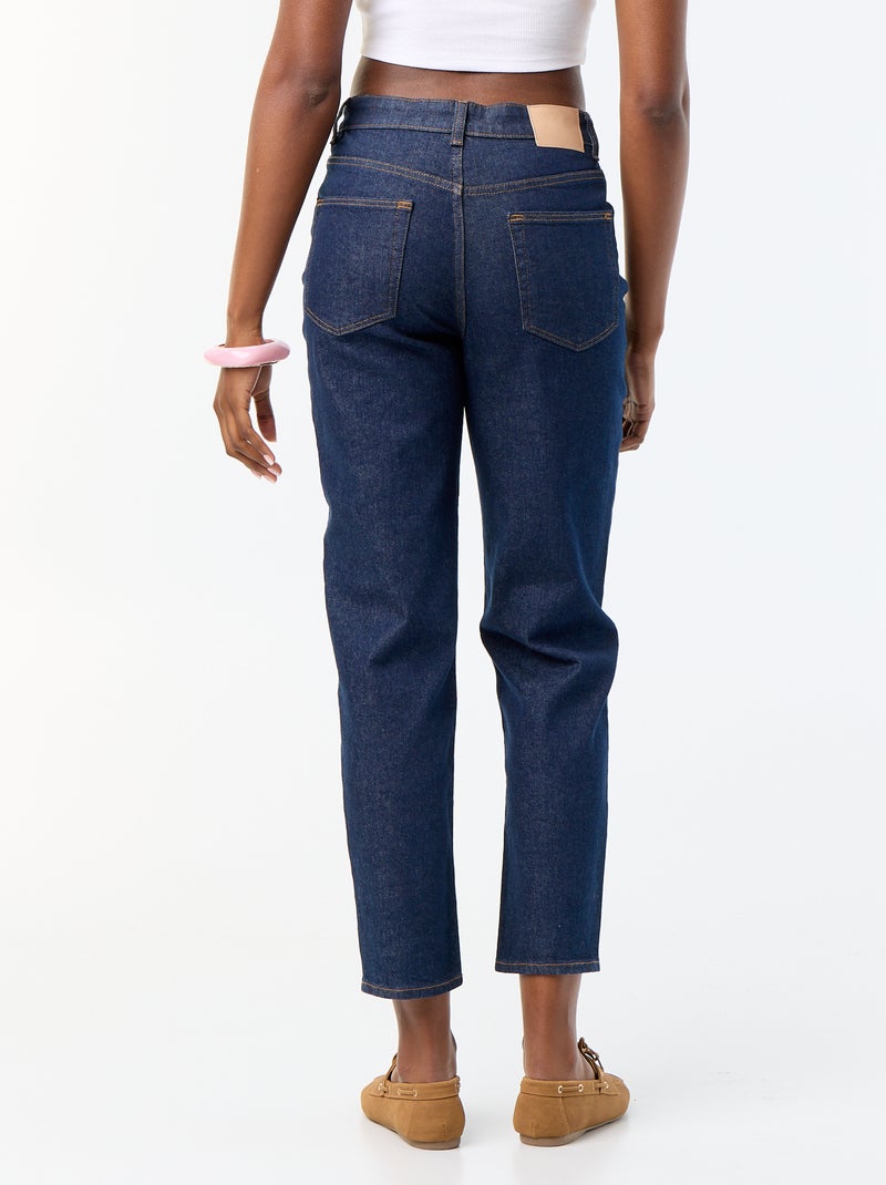 Vaquero con corte mom - L30 Azul - Kiabi