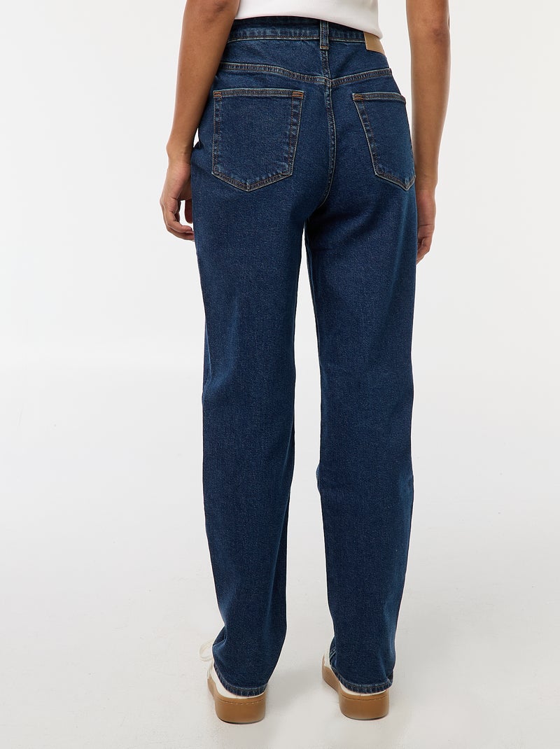 Vaquero con corte mom - L32 Azul - Kiabi