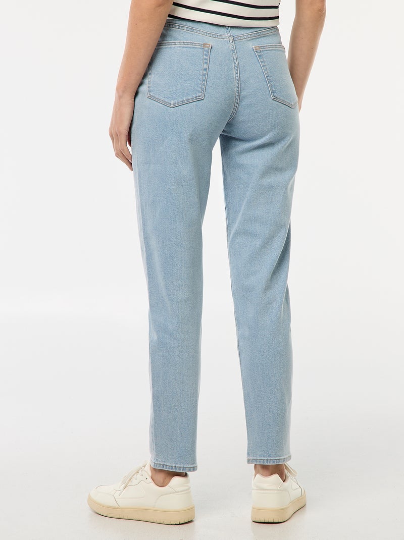 Vaquero con corte mom - L32 Azul - Kiabi
