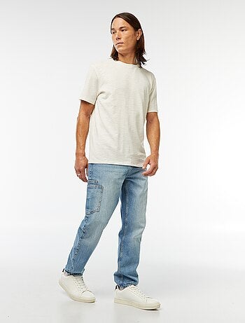 Vaquero con corte recto - regular fit 5 bolsillos