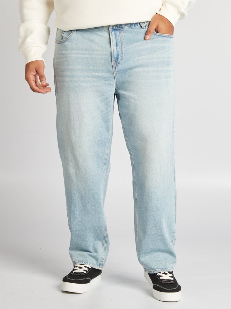 Vaquero con corte recto/regular fit 5 bolsillos AZUL - Kiabi