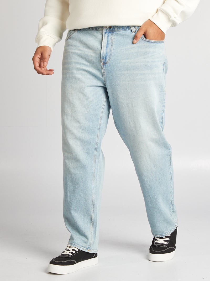 Vaquero con corte recto/regular fit 5 bolsillos AZUL - Kiabi