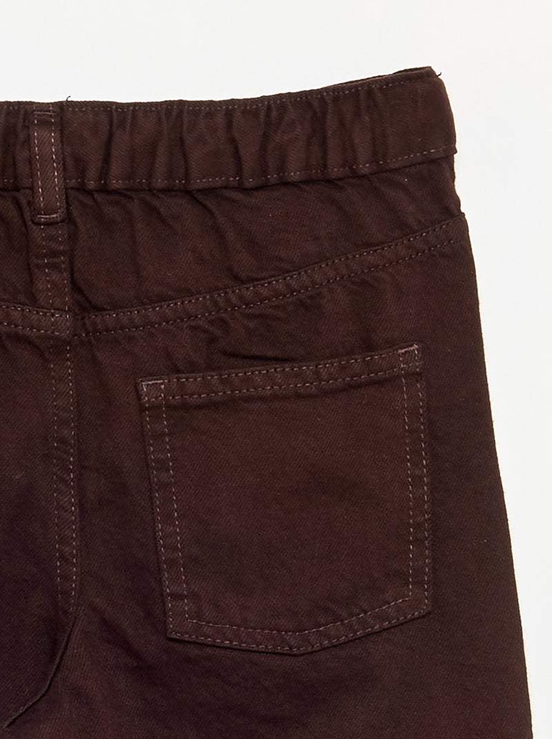 Vaquero con tapeta de botones asimétrica Marron - Kiabi