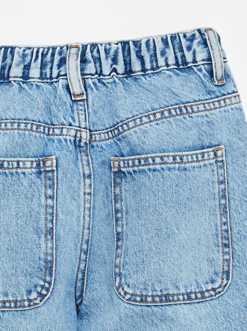Vaquero corte baggy 5 bolsillos Azul - Kiabi