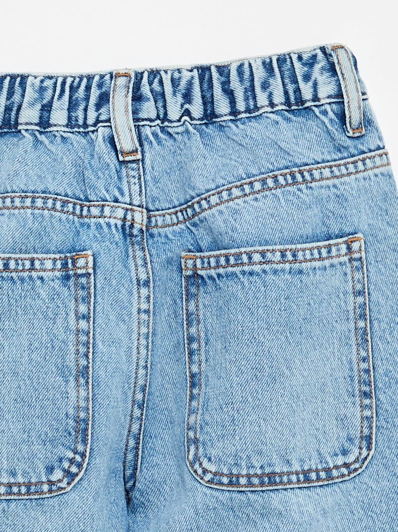 Vaquero corte baggy 5 bolsillos Azul - Kiabi