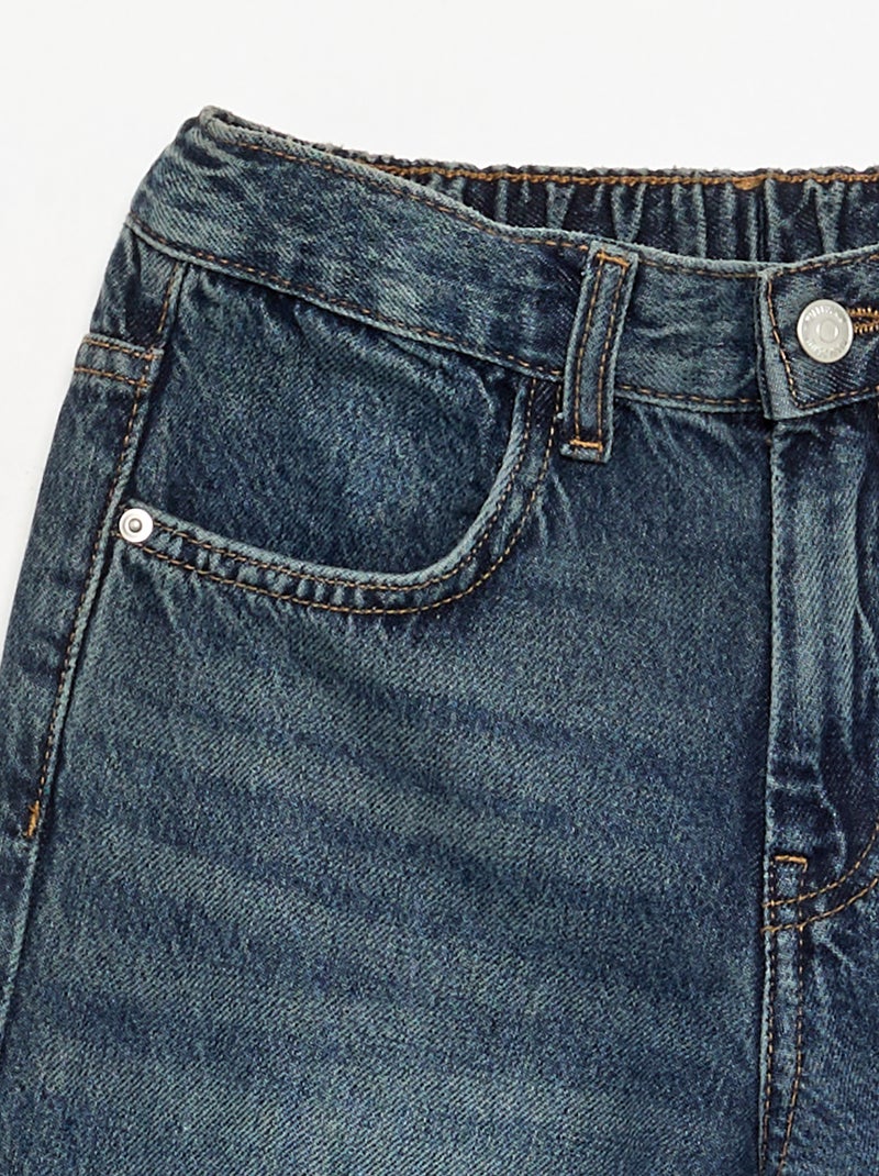 Vaquero corte baggy 5 bolsillos Azul - Kiabi