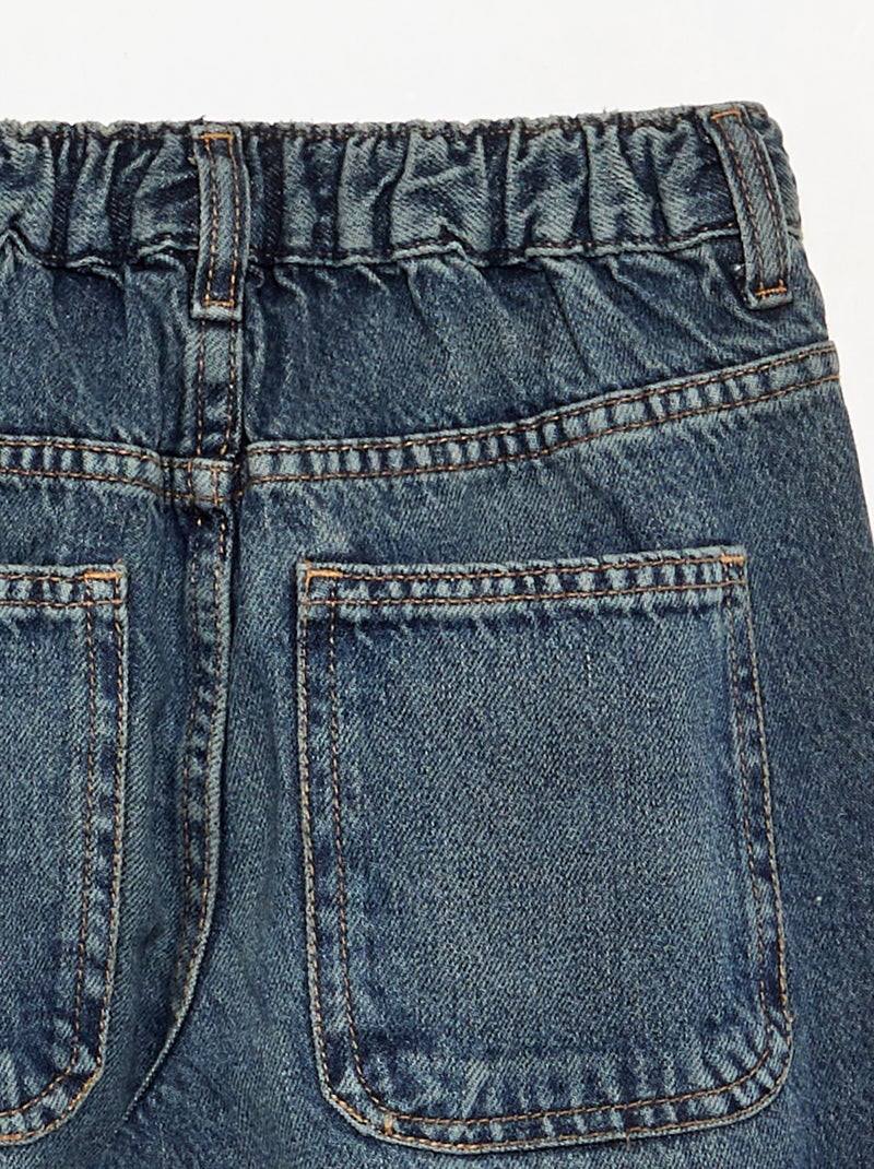 Vaquero corte baggy 5 bolsillos Azul - Kiabi