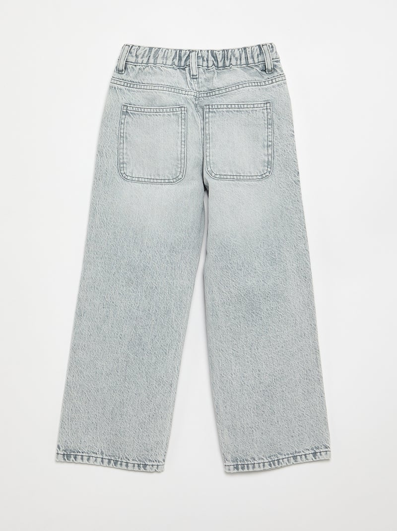 Vaquero corte baggy 5 bolsillos Gris - Kiabi