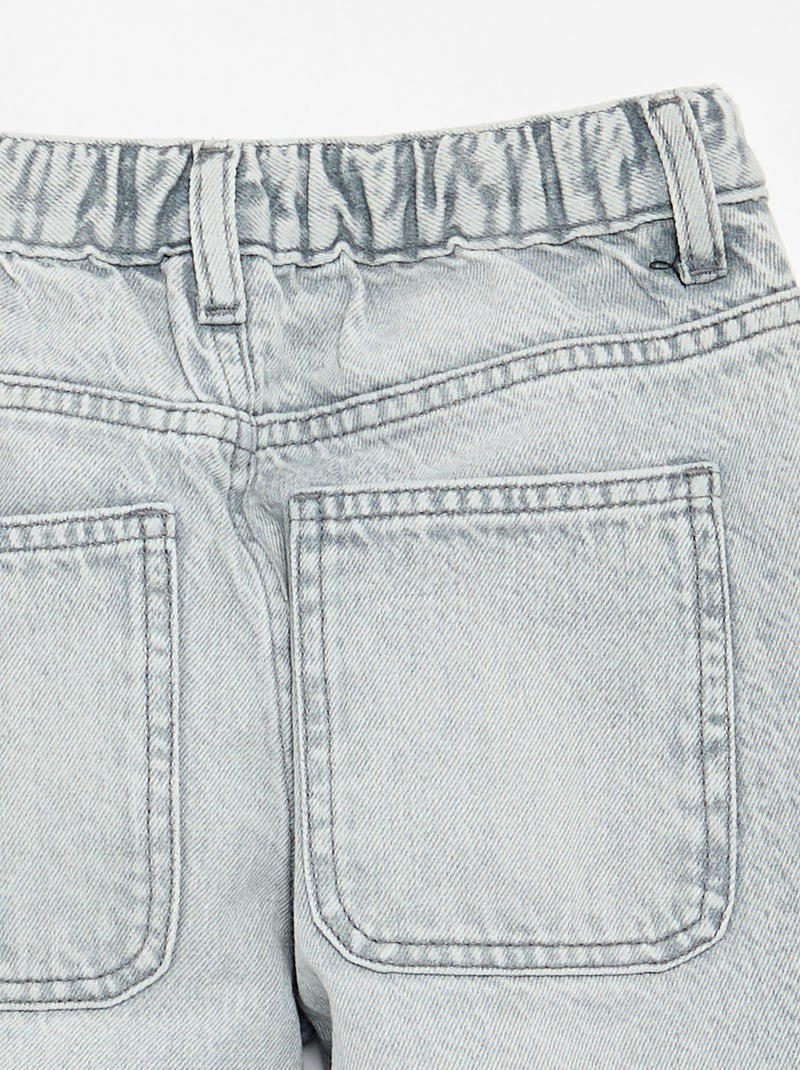Vaquero corte baggy 5 bolsillos Gris - Kiabi