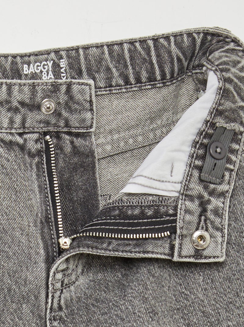 Vaquero corte baggy GRIS - Kiabi