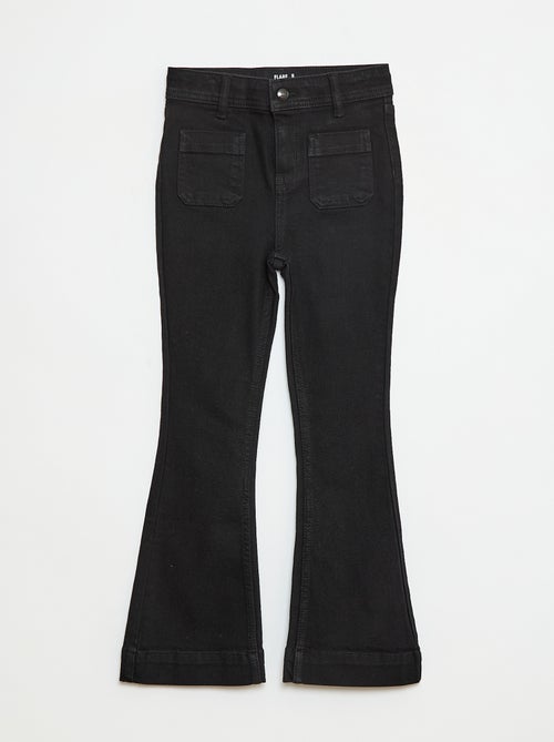 Vaquero corte flare/bootcut con bolsillos de parche - Kiabi
