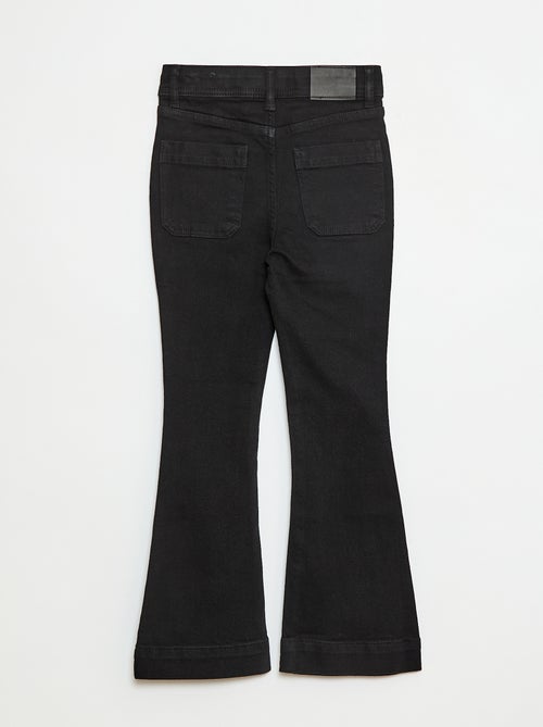 Vaquero corte flare/bootcut con bolsillos de parche - Kiabi