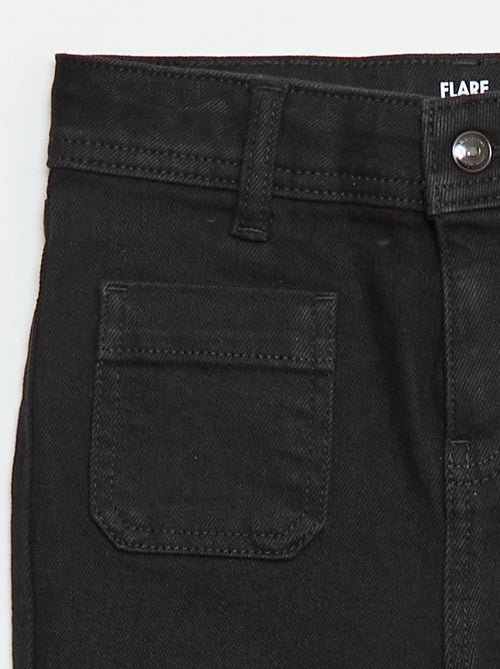 Vaquero corte flare/bootcut con bolsillos de parche - Kiabi