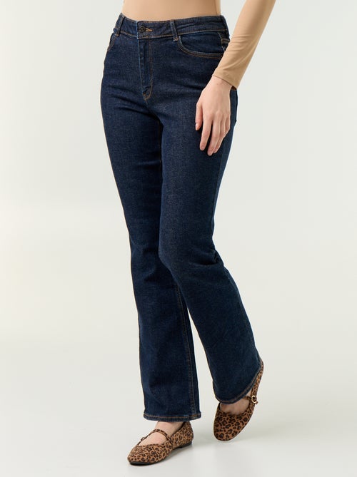 Vaquero corte flare/bootcut de tiro alto - Kiabi