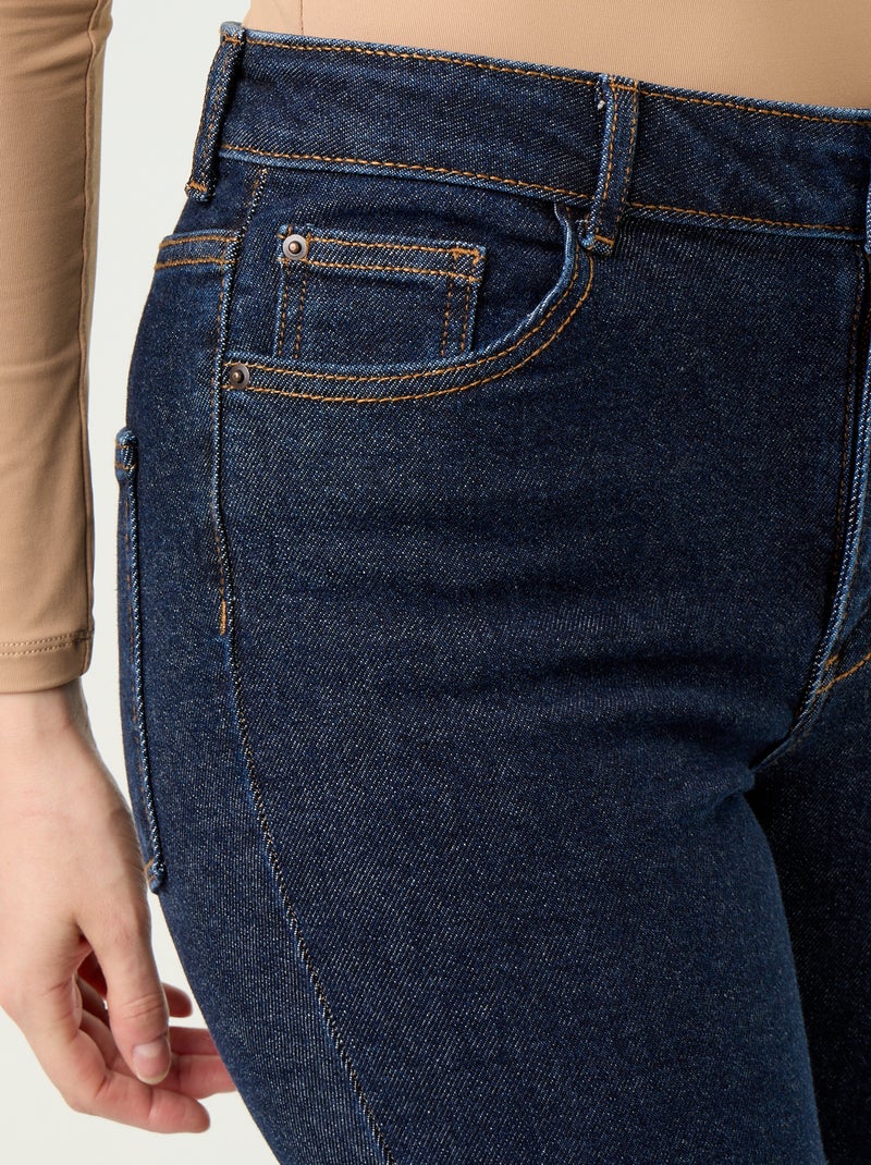 Vaquero corte flare/bootcut de tiro alto Azul - Kiabi