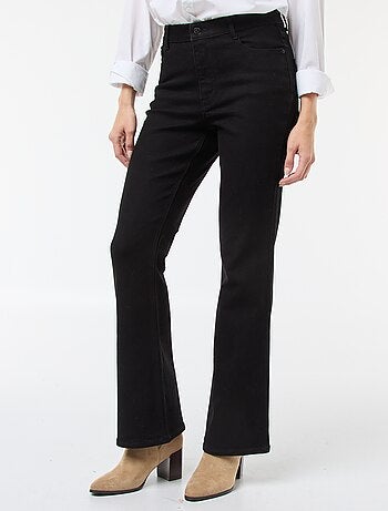 Vaquero corte flare/bootcut de tiro alto