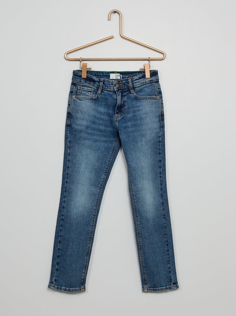 Vaquero corte slim AZUL - Kiabi