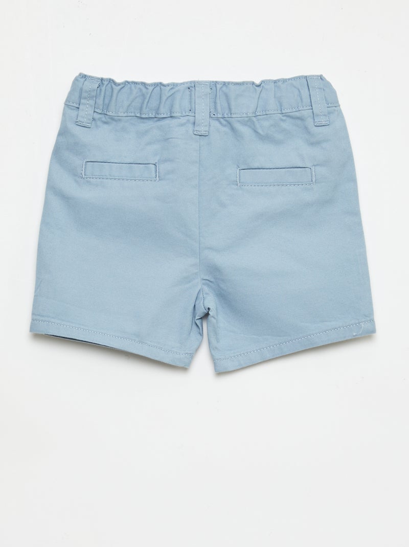Vaquero corto chino con cintura ajustable Azul - Kiabi